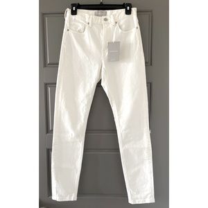 Everlane white high rise skinny jeans size 26